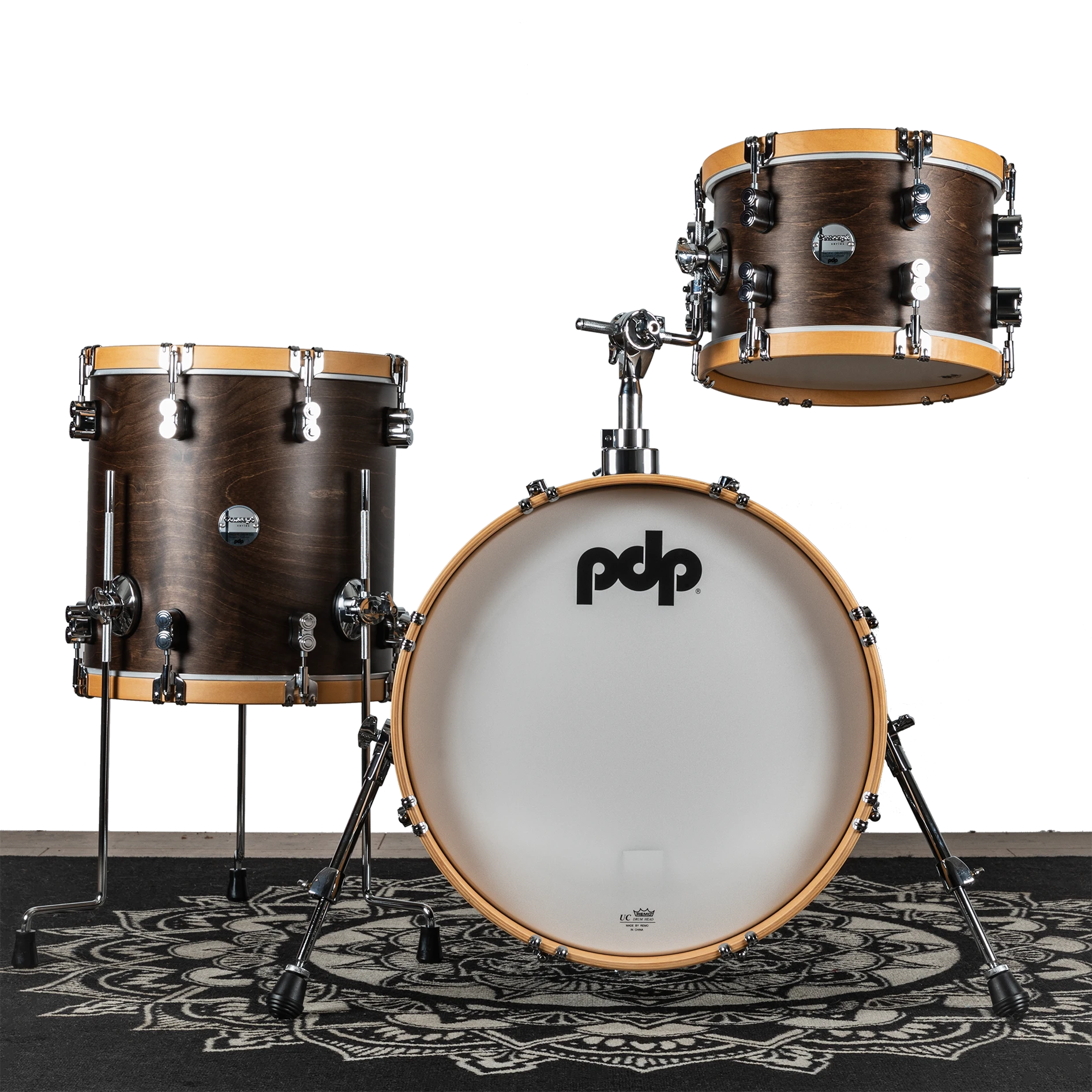 PDP Concept Classic Woodhoop Shell Set 18/12/14 Maple Walnut/Natur